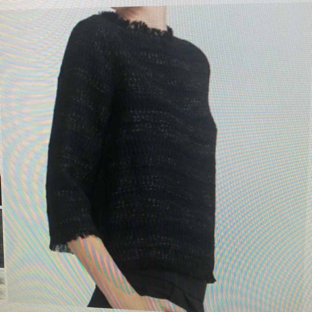 Zara Basic Tweed Top